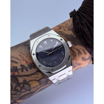 Custom Seiko Mod • Dark Blue Arabic • 42mm